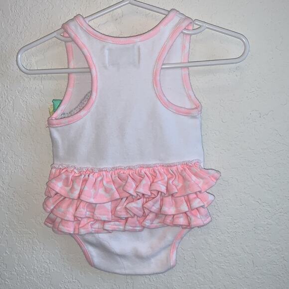 Mudpie Bird Ruffle One Piece 3-6 Months - Picture 2 of 5